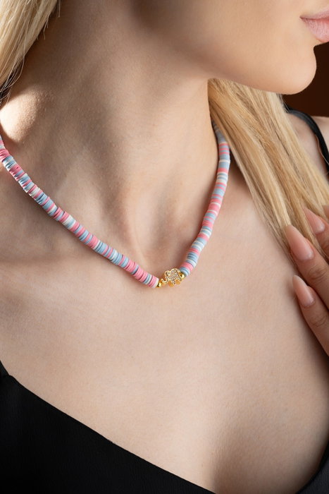 Heliophilia Silver Collar de Elefantes Multicolor KL-0876